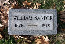 William Sander 1878 1878 Mémorial Find a Grave