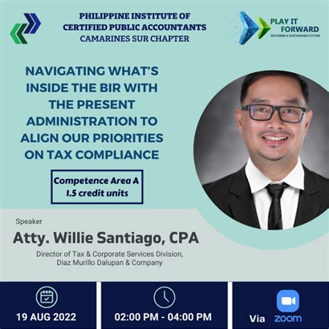 PICPA CAMSUR NAVIGATING WHATS INSIDE THE BIR TO ALIGN ON TAX