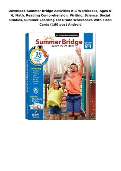 Download Summer Bridge Activities K 1 Workbooks Ages 5 6 Math Reading Comprehension Writing