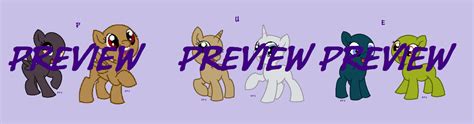 P2u Mlp Adoptable Base Fillies By Dashiepotter2 On Deviantart