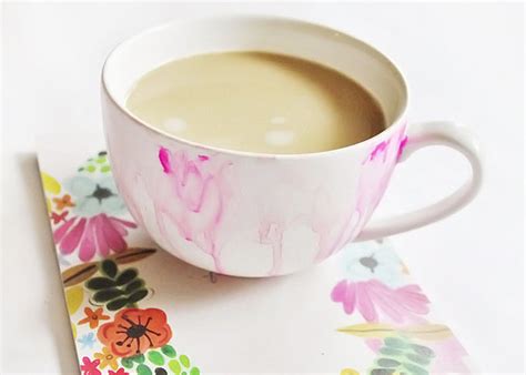 Make Diy Painted Watercolor Mug Wonder Forest