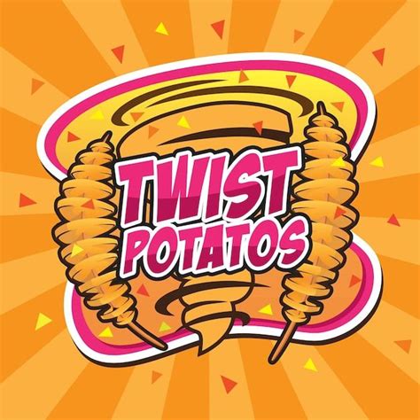 Premium Vector The Tornado Twist Spiral Potato Logo Design Logo