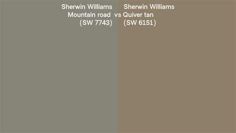 Sherwin Williams Mountain Road Vs Quiver Tan Side By Side Comparison