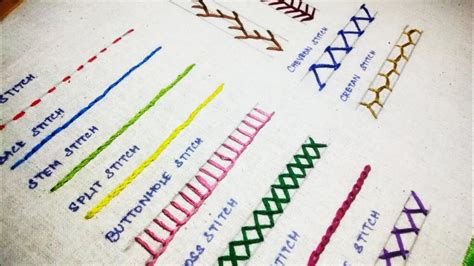 Types Of Basic Hand Stitches