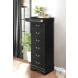 Mayville Burnished Black Hidden Drawer Lingerie Chest From Homelegance