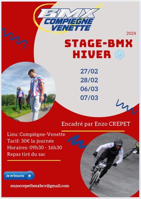 Stages D Hiver Association BMX Clairoix