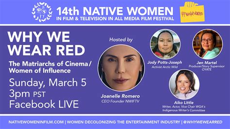 Why We Wear Red Conversation Series Native Women In Film And Tv