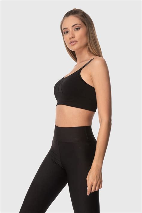 Women S Black Sports Bra Superstacy