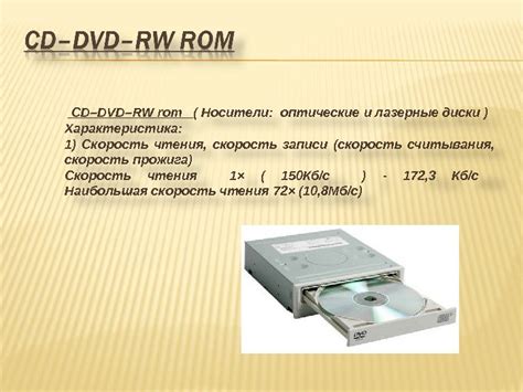 Внешняя память- это DVD, CD- RW + носители(оптические
