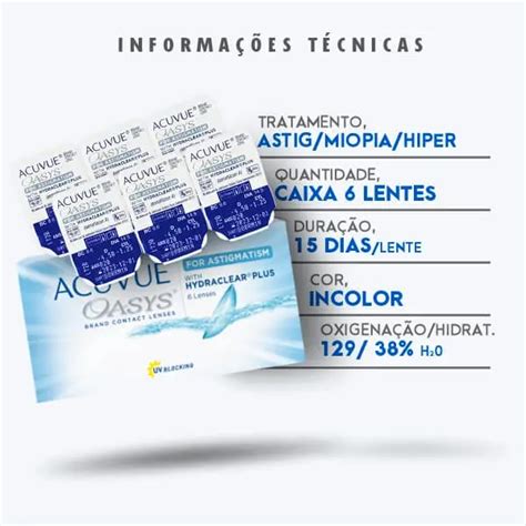 Acuvue Oasys Hydraclear Plus Para Astigmatismo Ótica Fênix