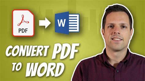 How To Convert A PDF To A Word Document And Edit It YouTube