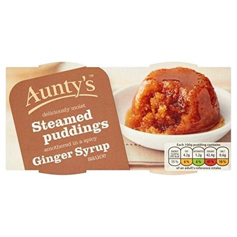 Amazon Aunty S Steamed Puddings Ginger Syrup 2 X 110g Grocery