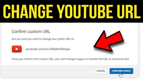 How To Change Youtube Url 2020 Change Your Youtube Url Youtube