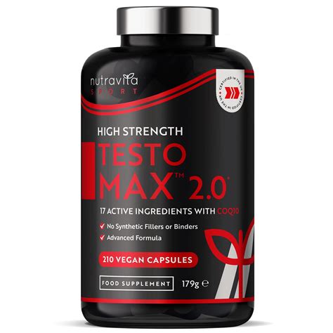 Test Booster For Men 210 Vegan Capsules 1450mg Per Testosterone