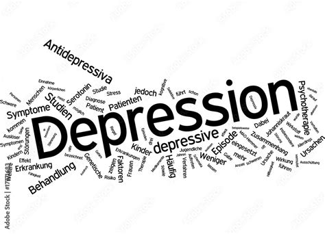 Depression - Abstract word cloud Stock Illustration | Adobe Stock