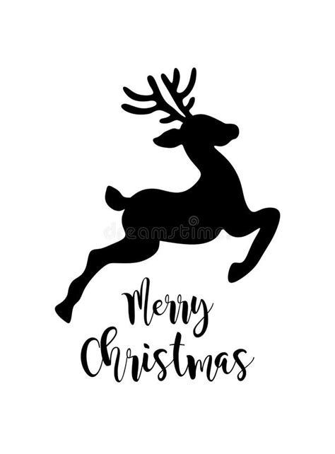 Christmas Deer Silhouette