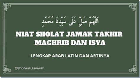 Niat Sholat Maghrib Jamak Takhir dengan Isya - Bangkapos.com