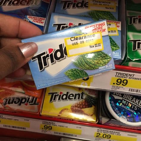 $0.34 EACH TRIDENT GUM SINGLE PACK AT TARGET