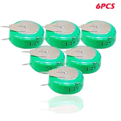 1 8PCS 1 2V 80mAh Nickel Metal Hydride Ni MH Ni MH Rechargeable