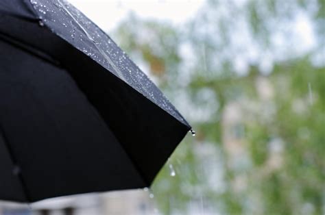 Premium Photo Umbrella And Rain Drops Closeup