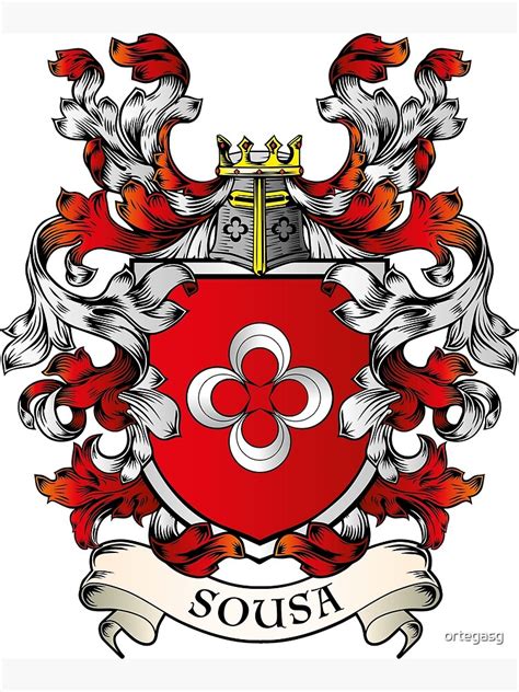 Sousa Coat Of Arms Poster By Ortegasg Redbubble