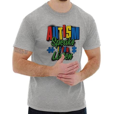 Autism Speaks If You Listen Autistic Awareness Charity T Shirt Tee Ebay