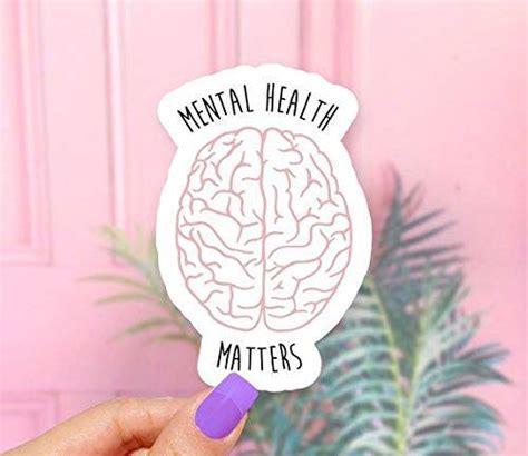 Mental Health Matters Brain Vinyl Sticker For Laptops Windows And Water Bottles Pricepulse