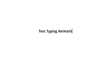 Create Text Typing Animation With Html Css And Javascript