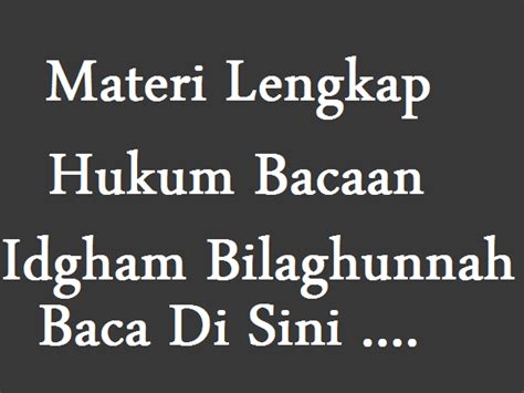 Detail Contoh Idgham Bilaghunnah Dalam Surat Yasin Koleksi Nomer