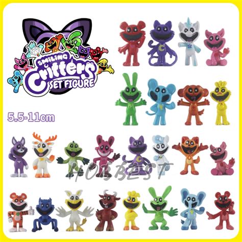 Jual Action Figure Smiling Critters Set Miniatur Figur Topper Kue