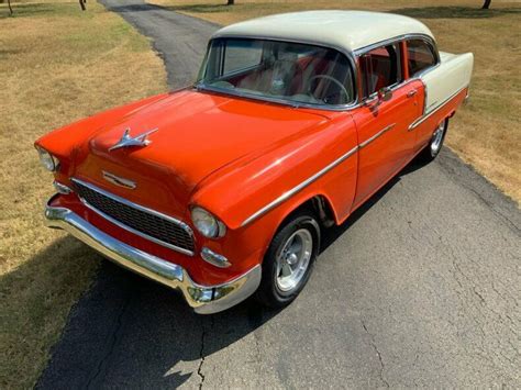 1955 Chevrolet Bel Air 2d Post 0 Gypsy Red Sedan 383 Stroker Muncie 4 Speed For Sale Chevrolet