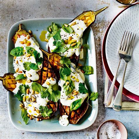 Baked Aubergine with Yogurt Dressing Recipe | Recipes from Ocado