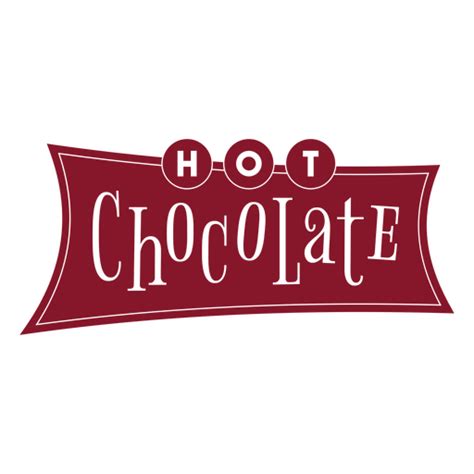 Design Png E Svg De Etiqueta Retrô De Chocolate Quente Cortada Para Camisetas