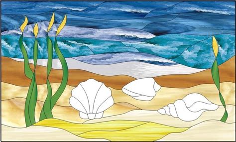 Pin By Vicky True Baker On Stained Glass Beach Scenes In 2022