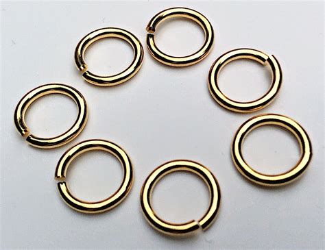 BIEGERINGE BINDERINGE SPALTRINGE 10 MM GOLDFARBEN PROFIQUALITÄT