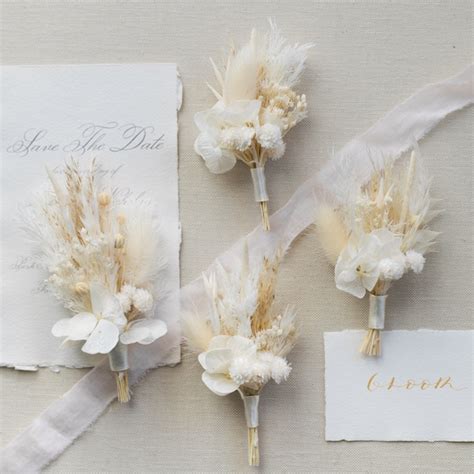 Ivory Boutonniere Etsy