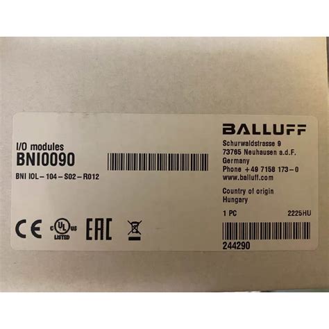 1pc New BALLUFF BNI0090 BNI IOL 104 S02 R012 Sensor Actutaor Hub Fast