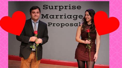 Surprise Marriage Proposal Youtube