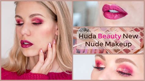 HUDA BEAUTY NEW NUDE PALETTE MAKEUP TUTORIAL YouTube