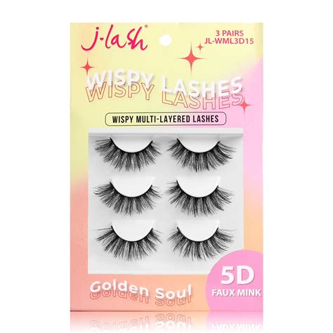 D Wispy Drama Lashes Golden Soul Jlash Luces Beautiful