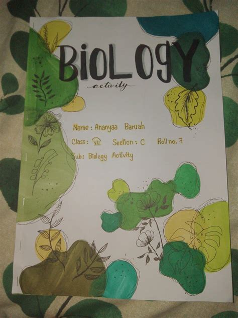 Biology Cover Page Aesthetic By Lisyaa In 2023 Biology Activity Biology Projects Creative