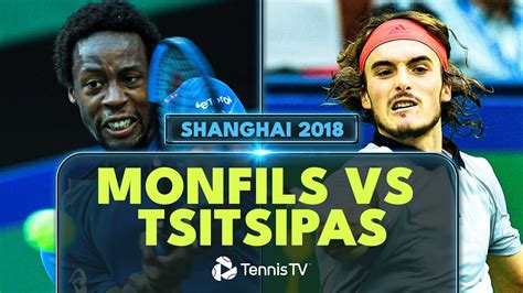 Stefanos Tsitsipas Vs Gael Monfils First Meeting Shanghai 2018