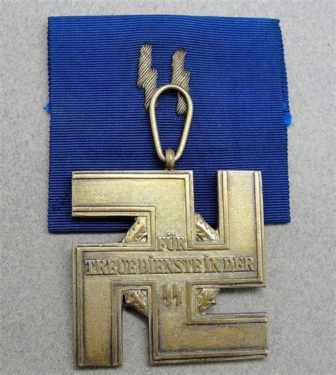 SS 25 Year Long Service Medal Original German Militaria