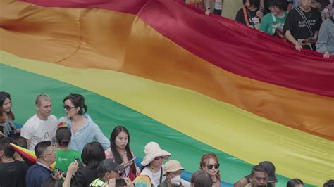 Bangkok Tailandia Junio 1 2024 Bangkok Orgullo Desfile Celebra