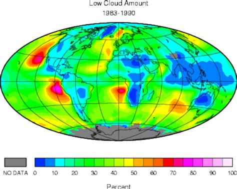 Annual Mean Fractional Coverage Of Low Topped Clouds With Cloud Top