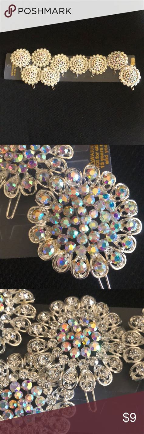 9 Piece Jewel Hair Clips Perfect For Prom Jewelled Hair Clips Hair