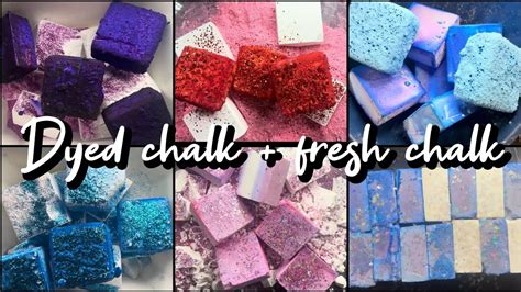 Dyed Chalks Fresh Chalk Gymchalk Crushes Asmrcloud Sleepaid