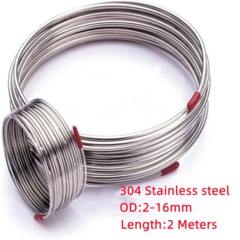 2 Meters 304 Stainless Steel Coil Pipe Scroll Tube Stainless Steel Pipe