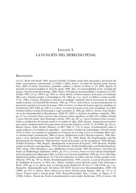 Mir Puig Pg 10ª Ed Lección 3 La Función Del Derecho Penal