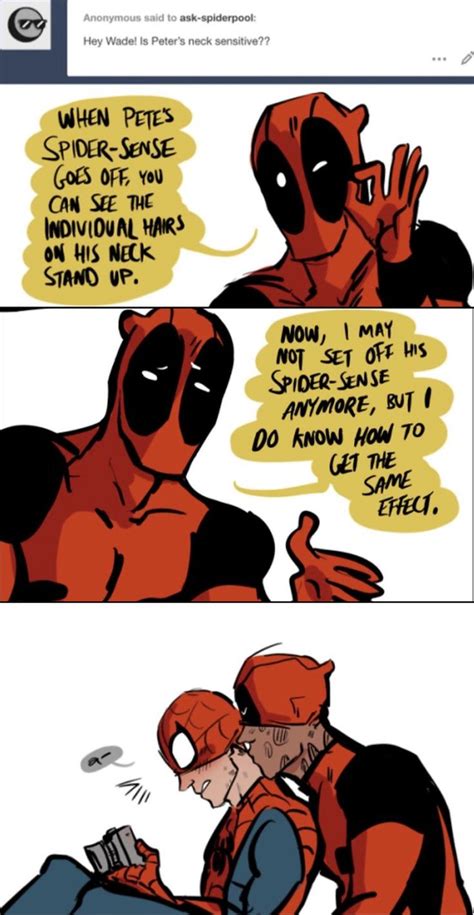 Spideypool Spiderman X Deadpool Via Askspiderpool Ig Deadpool And Spiderman Spideypool